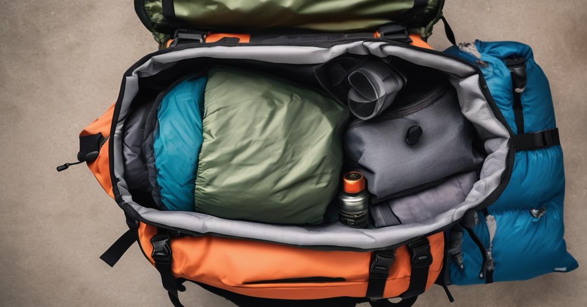 jak przypiąć śpiwór do plecaka